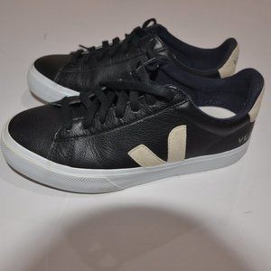 Veja Campo sneakers, leather, black, Size 7